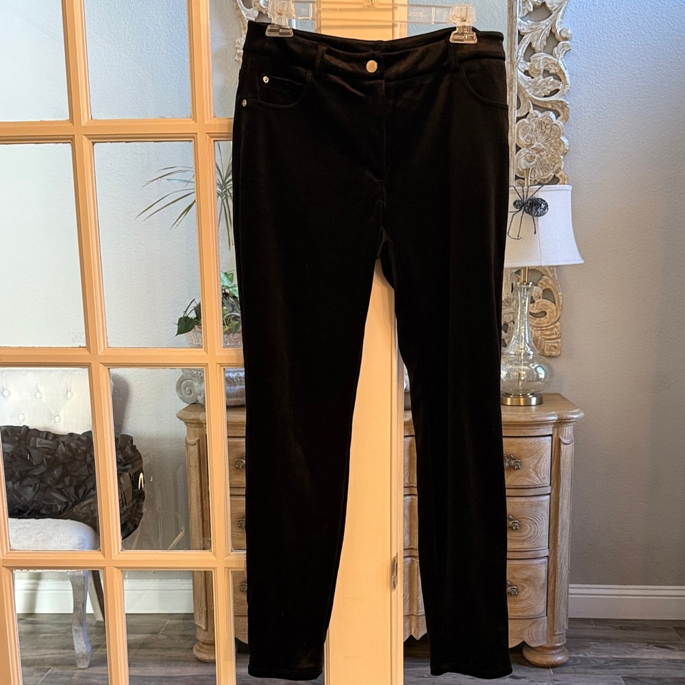 NY Collection faux Velvet Pants 10